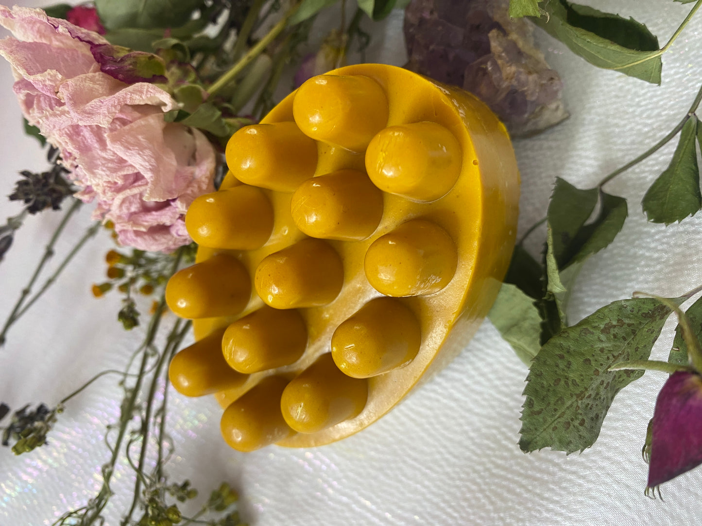 Golden Glow | TURMERIC • KOJIC ACID • HONEY MASSAGE BAR | GOATS MILK SOAP | FACE + BODY BAR
