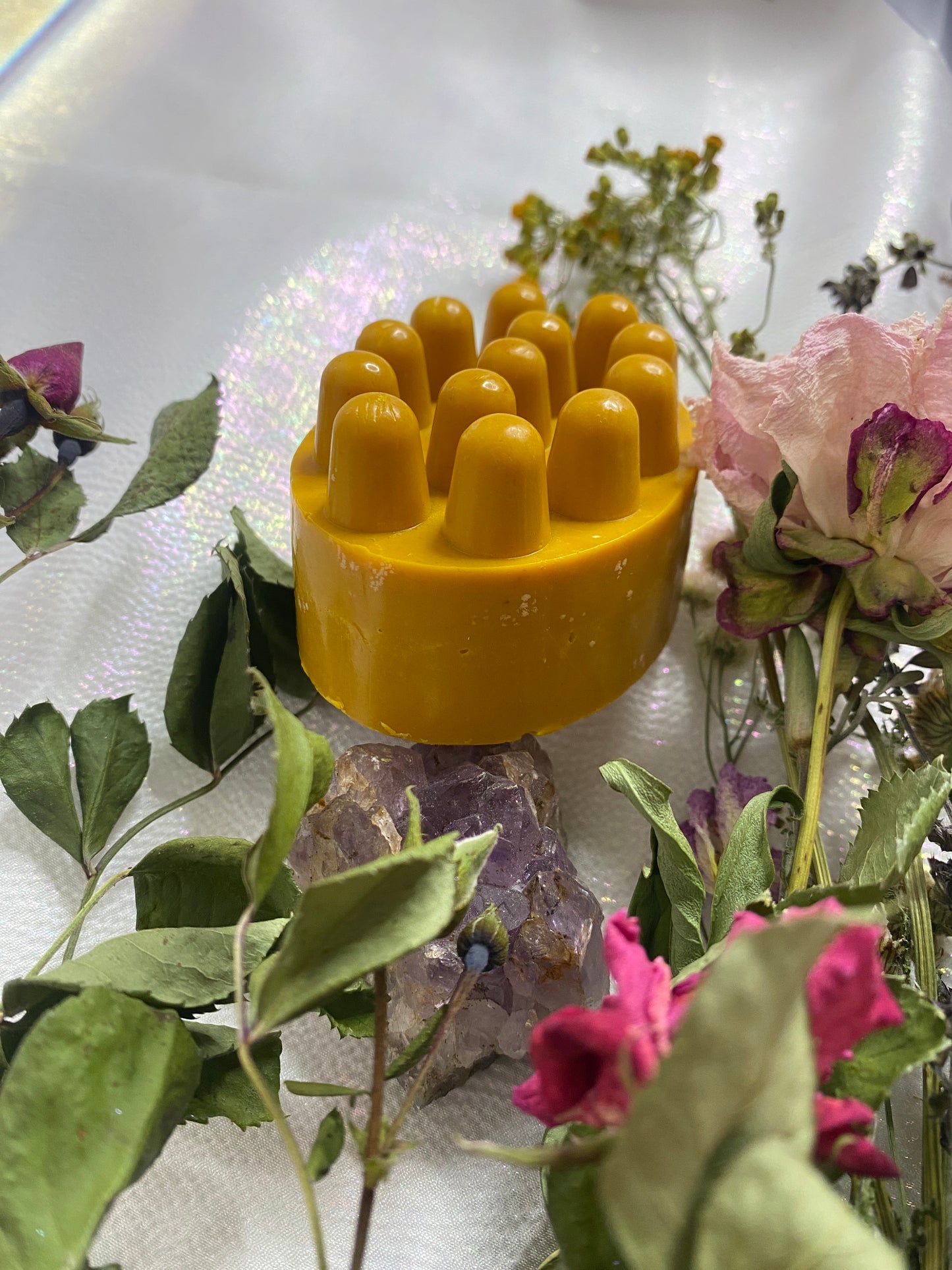Golden Glow | TURMERIC • KOJIC ACID • HONEY MASSAGE BAR | GOATS MILK SOAP | FACE + BODY BAR