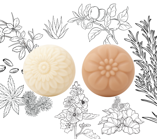 ROSEMARY REVIVAL SOLID SHAMPOO + CONDITIONER SET | PINK MARSHMALLOW SCENTED | MOISTURIZE • GROWTH • SHINE