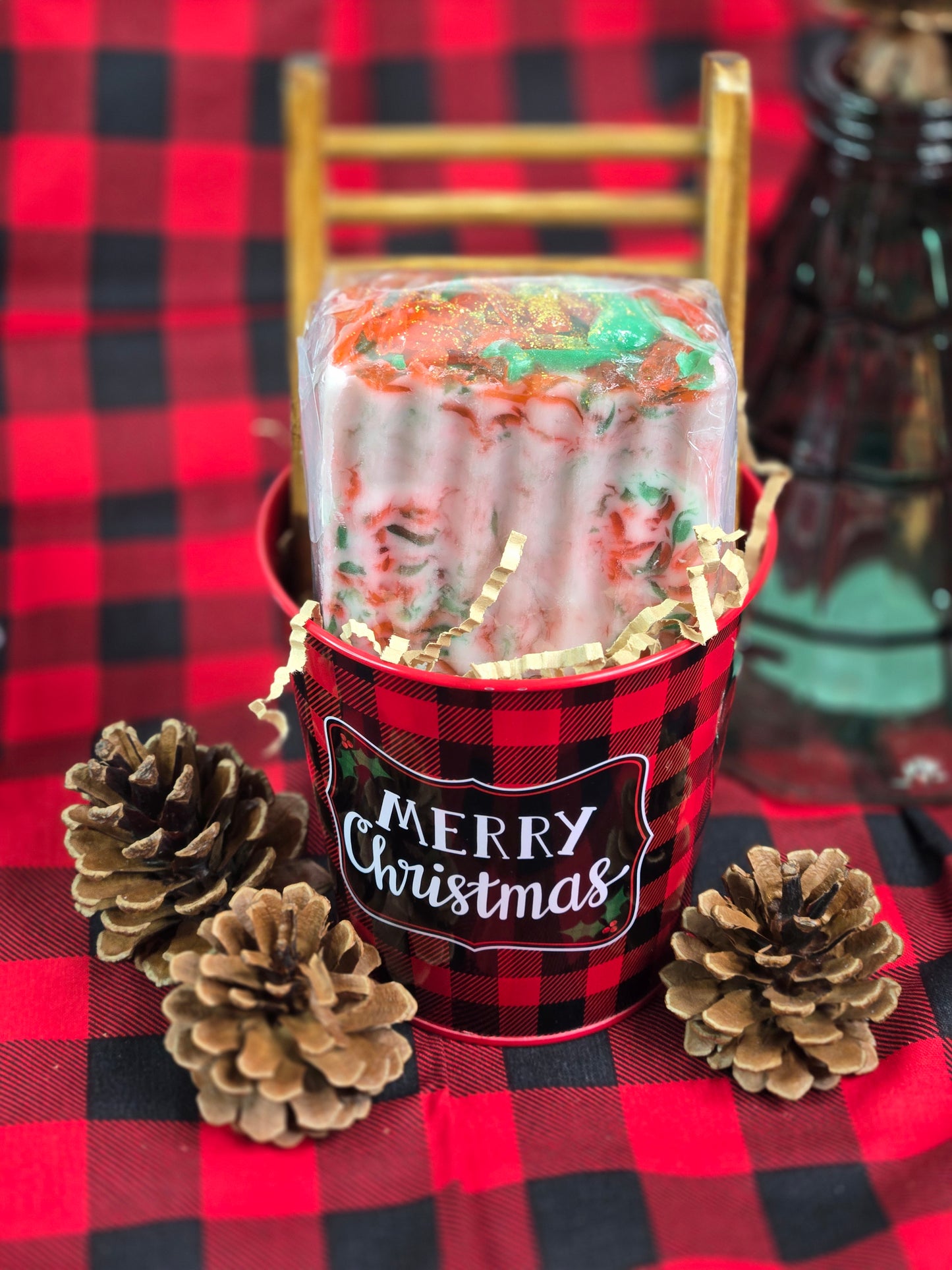 HOLIDAY SOAP BUCKET | CHRISTMAS SOAP GIFT SET | PICK YOUR SCENT