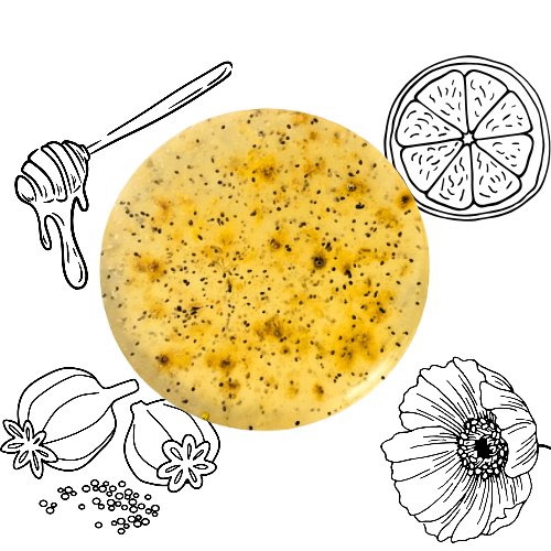 GOLDEN HOUR | EXFOLIATING FACE + BODY BAR | BLOOD ORANGE • HONEY • POPPY SEED