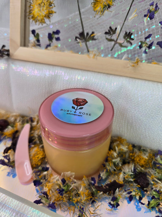 2oz SUNSHINE SALVE  | DANDELION • HIBISCUS • VIOLET • ROSEHIP |  HYDRATING BALM FOR RADIANT SKIN