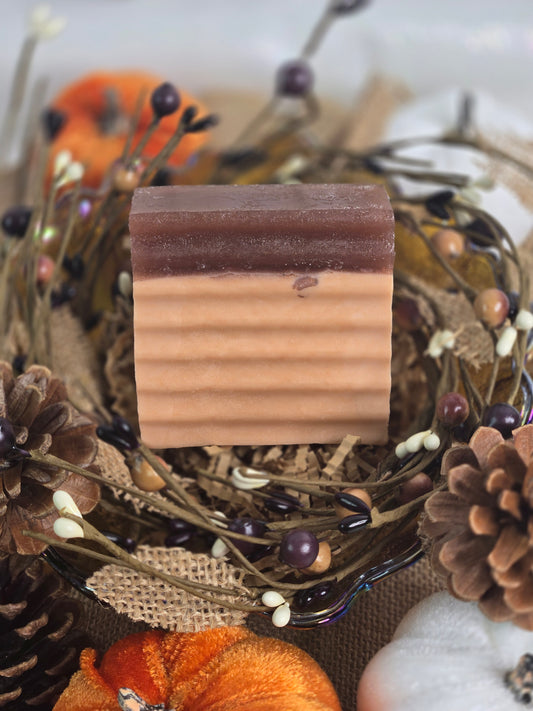 PUMPKIN PRALINE | GOATS MILK SOAP | PUMPKIN • CARAMEL • PRALINE (SEASONAL LIMITED EDITION)