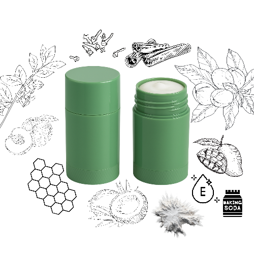 SKIN SHIELD Natural Deodorant | Aluminum-Free • Baking Soda + Arrowroot • Beeswax • Bergamot, Cinnamon, Clove, Lemon + Rosemary