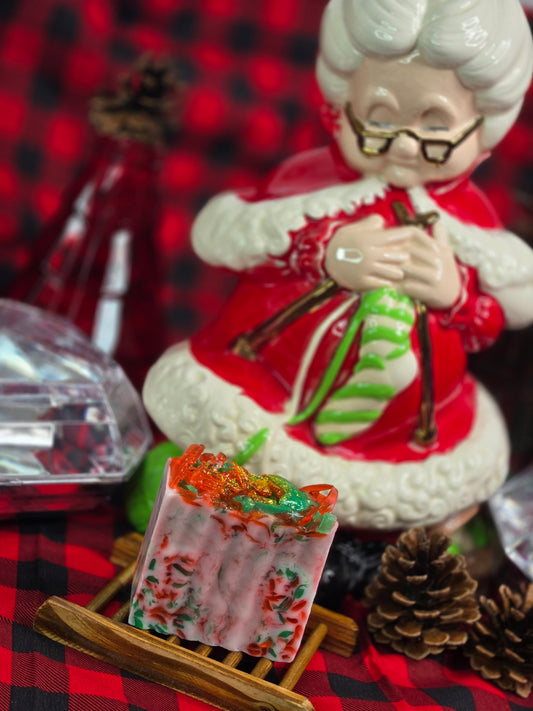Mrs. Claus Bakes | Holiday Soap | Vanilla • Sugar • Buttercream | Festive Bath Treat