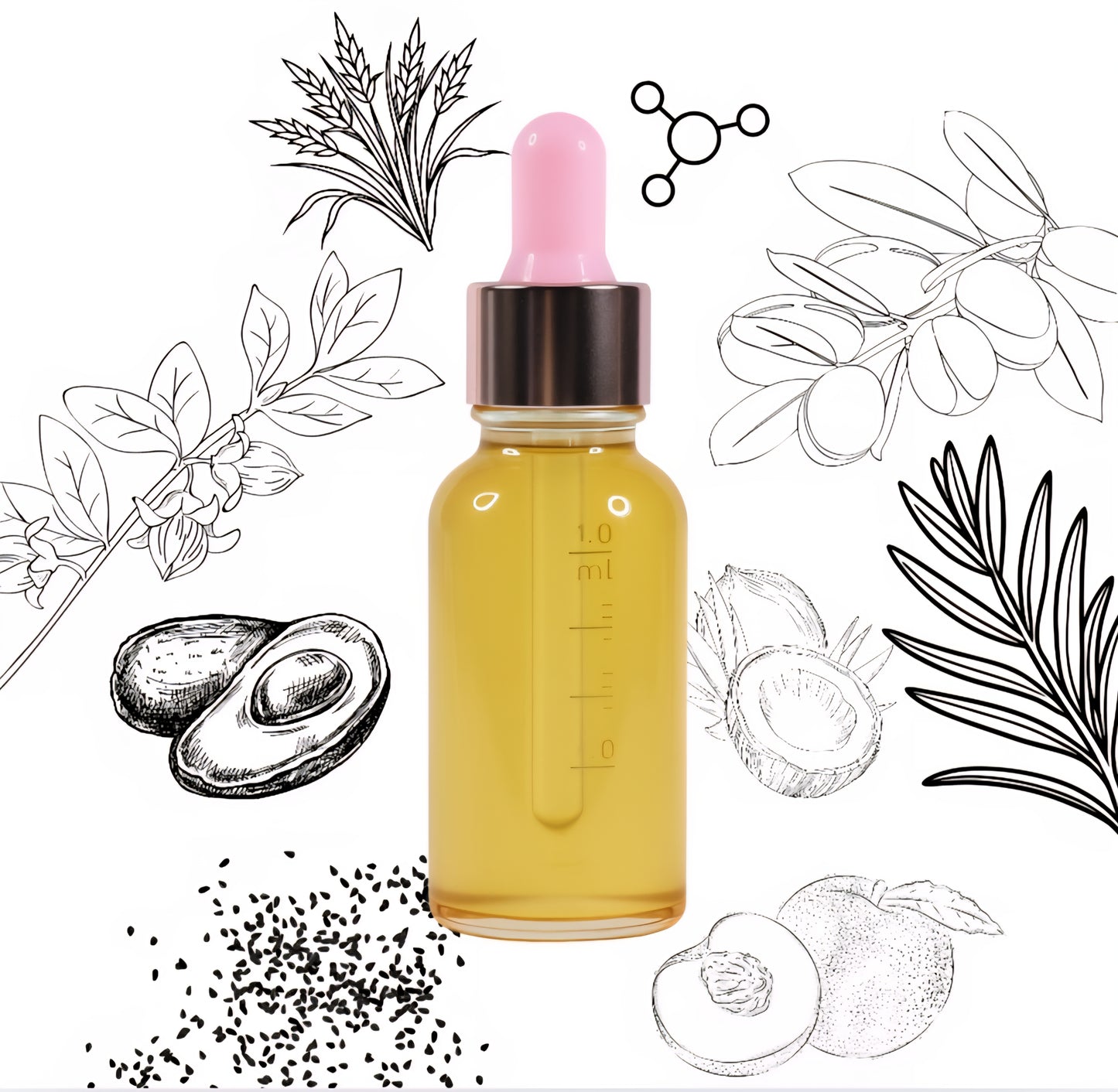 Radiant Revival Hair Elixir | Gloss • Growth • Shine | Rosemary Botanical Blend | Lightweight Hair & Scalp Oil